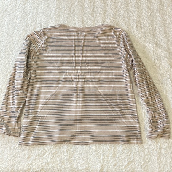 Lands’ End Relaxed Cotton Long Sleeve T-shirt - Picture 2 of 5